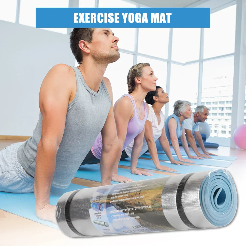 Thick EVA Yoga Mat for Gym & Outdoors - Never Give Up Fit & Healthy