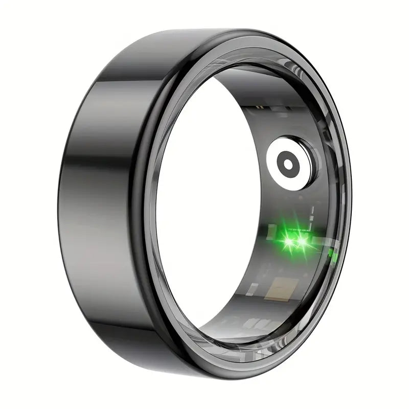 Smart Ring Fitness Tracker - Stainless Steel Workout Smart Ring - Never Give Up Fit & Healthy