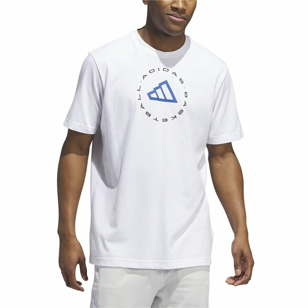 Adidas Hoops Emblem Graphic Basketball Shirt – Men’s | Lightweight, Sporty & Street-Ready - Never Give Up Fit & Healthy