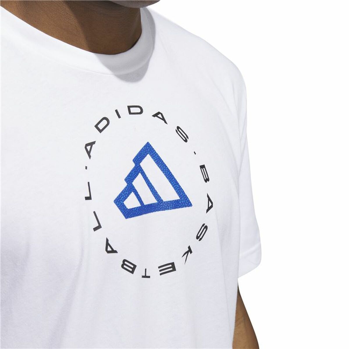 Adidas Hoops Emblem Graphic Basketball Shirt – Men’s | Lightweight, Sporty & Street-Ready - Never Give Up Fit & Healthy