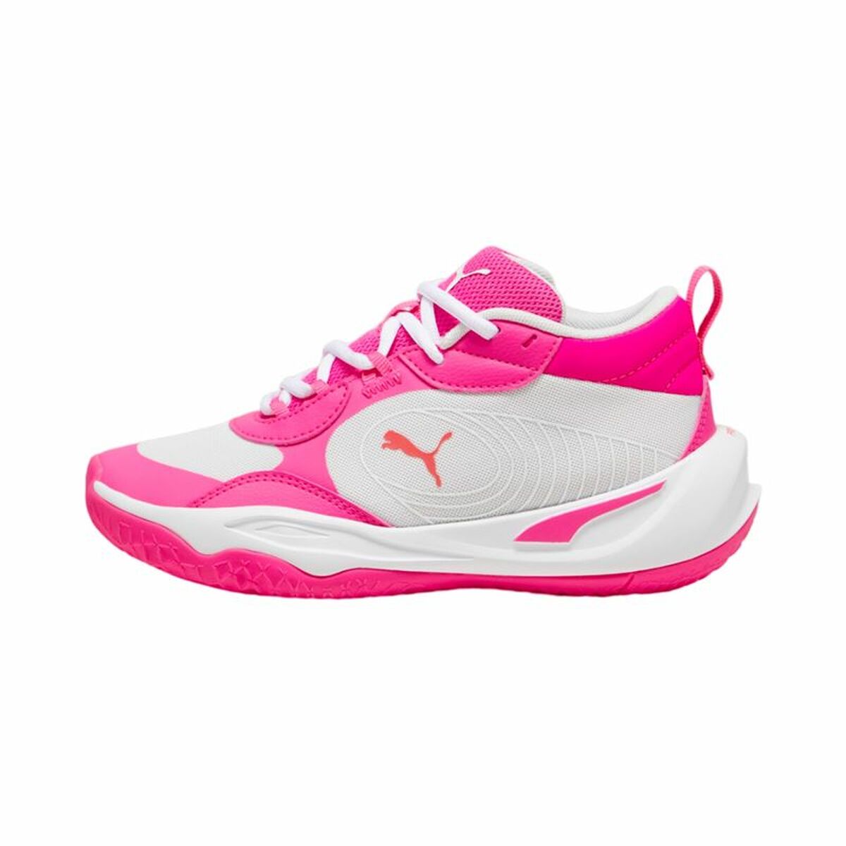 Puma Playmaker Pro Basketball Shoes – Fluorescent Pink | Lightweight, Breathable & Built for Young Athletes - Never Give Up Fit & Healthy