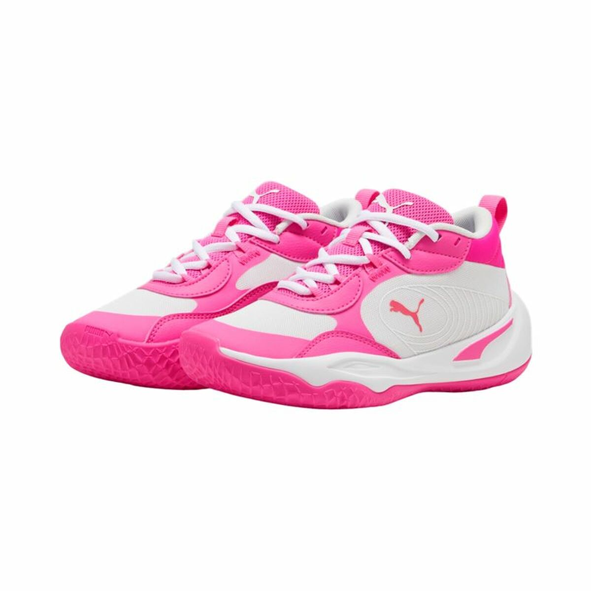 Puma Playmaker Pro Basketball Shoes – Fluorescent Pink | Lightweight, Breathable & Built for Young Athletes - Never Give Up Fit & Healthy
