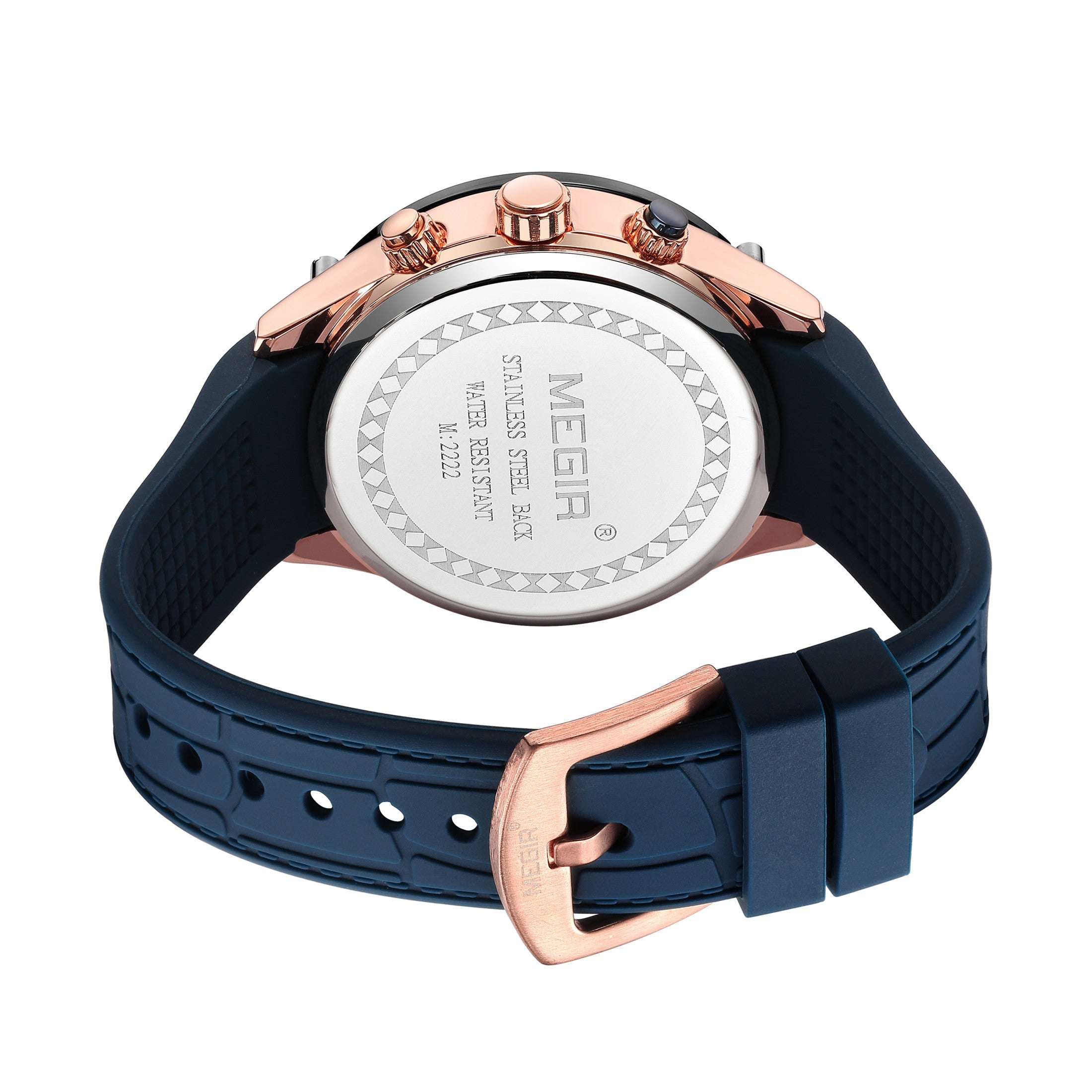 Quartz Sports Watch – Rugged Design, 3ATM Water Resistance & Comfortable Silicone Band - Never Give Up Fit & Healthy