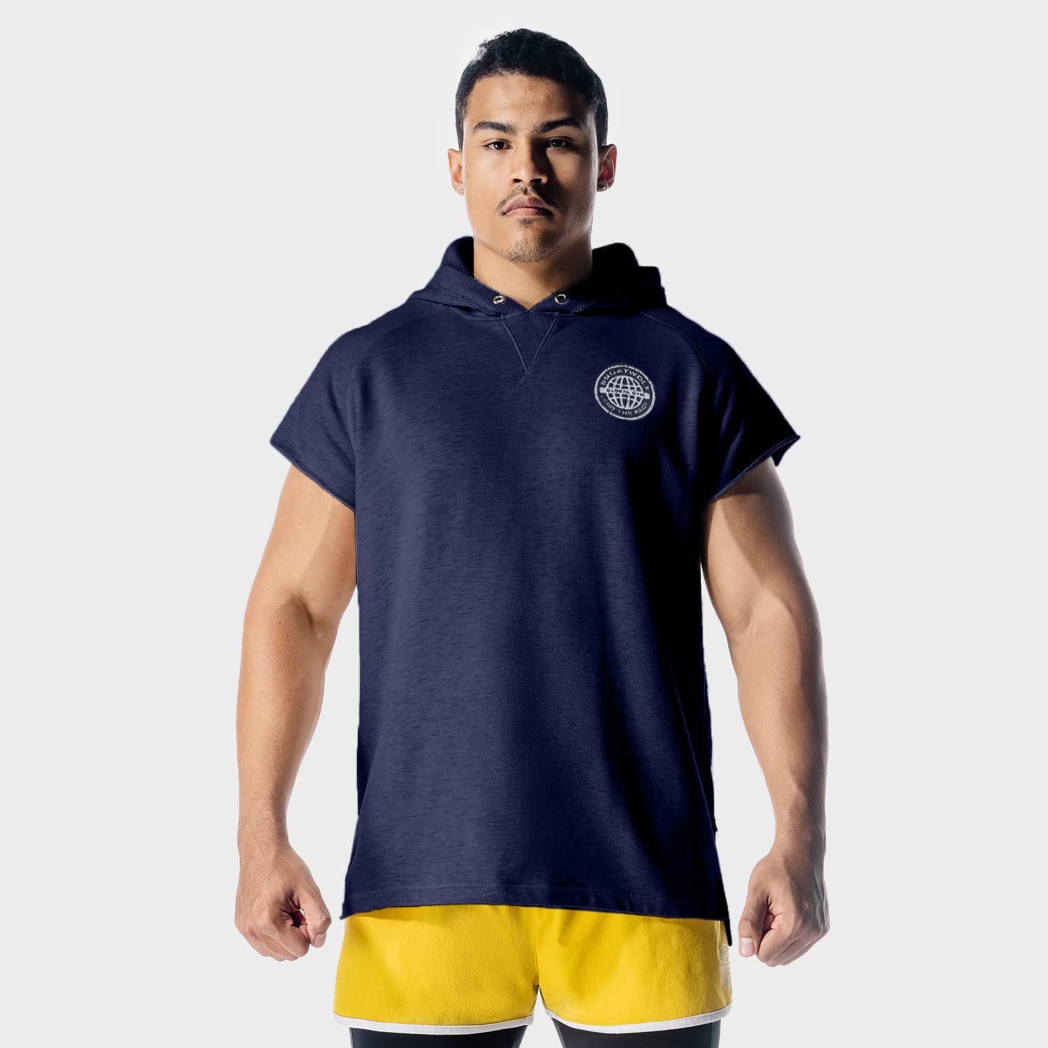 Be Part of the Pack! SQUATWOLF - Golden Era - Raw Edge Sleeveless Hoodie - Never Give Up Fit & Healthy