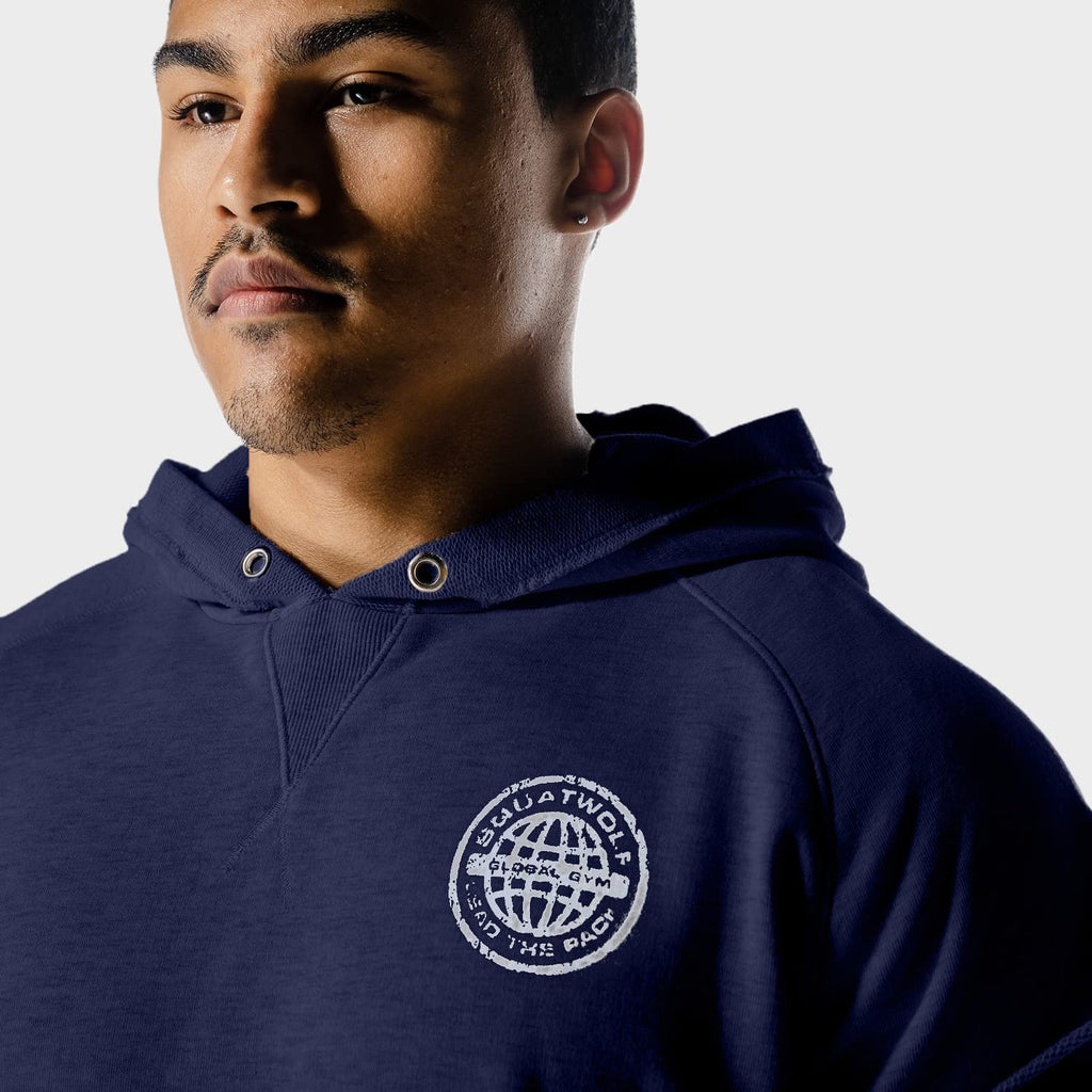 Be Part of the Pack! SQUATWOLF - Golden Era - Raw Edge Sleeveless Hoodie - Never Give Up Fit & Healthy