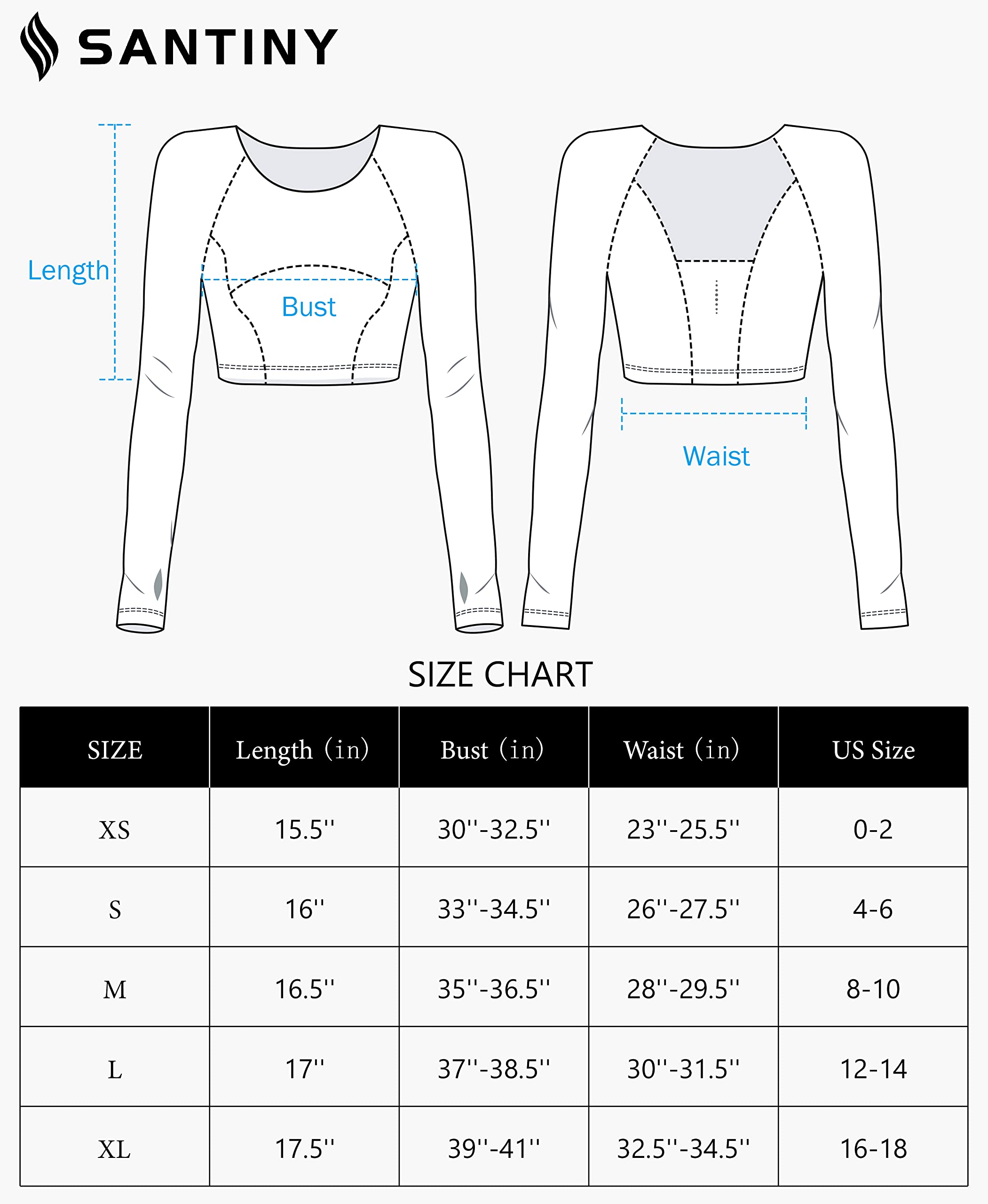 SANTINY Women's Long Sleeve Crop Workout Tops Slim Fit Gym Yoga Running Shirts for Women - Never Give Up Fit & Healthy