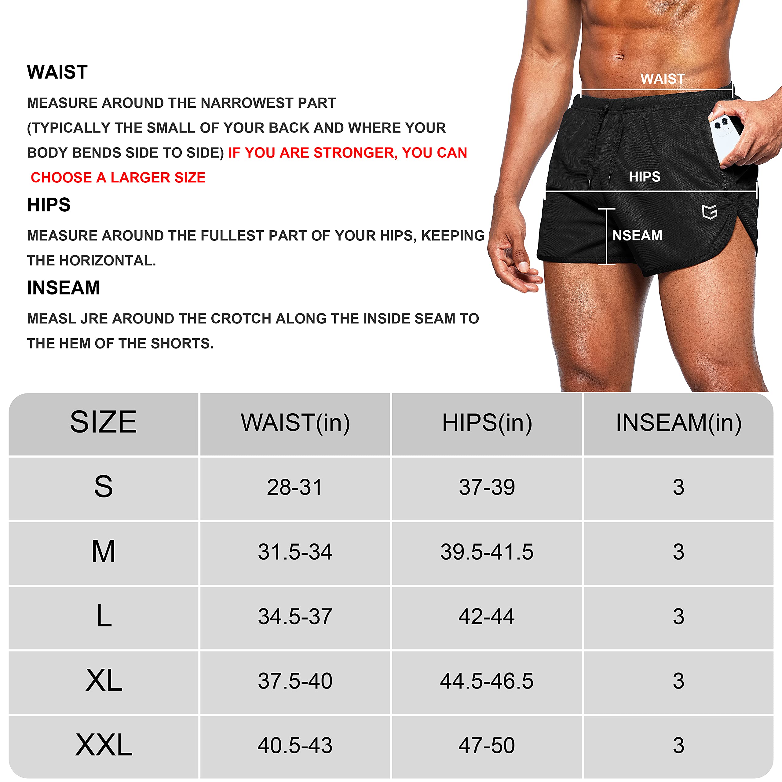 mens Running Shorts Shorts - Never Give Up Fit & Healthy