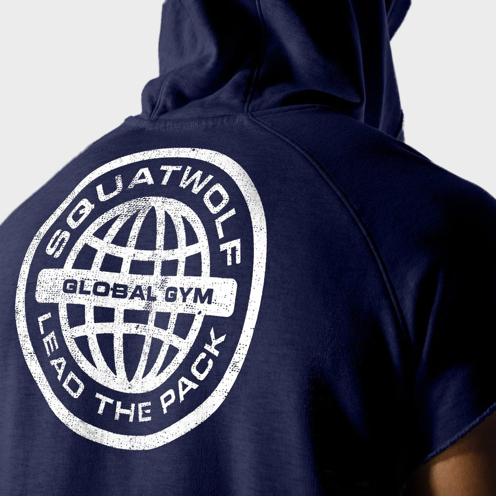 Be Part of the Pack! SQUATWOLF - Golden Era - Raw Edge Sleeveless Hoodie - Never Give Up Fit & Healthy