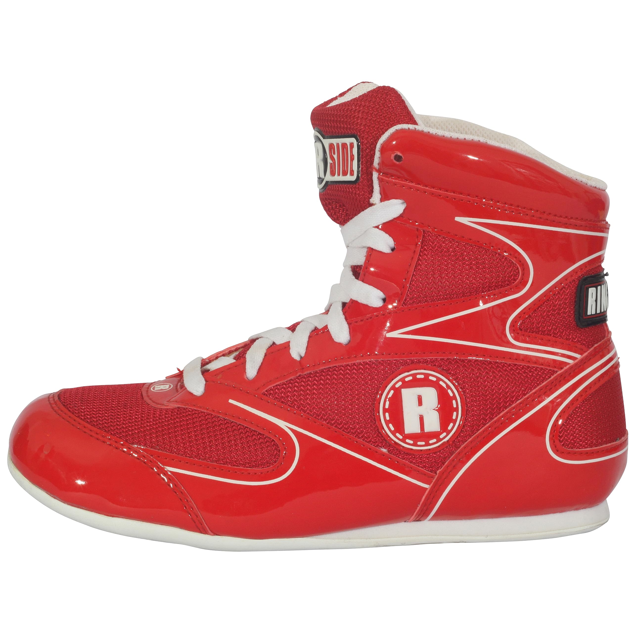 Ringside Diablo Boxing Shoes, Synthetic Leather Shoes for Men and Women, Lightweight, Low-Top Ankle Shoes for Boxing, Wrestling, Workout, Training, and Competition, Available in Different Sizes (2-13) - Never Give Up Fit & Healthy