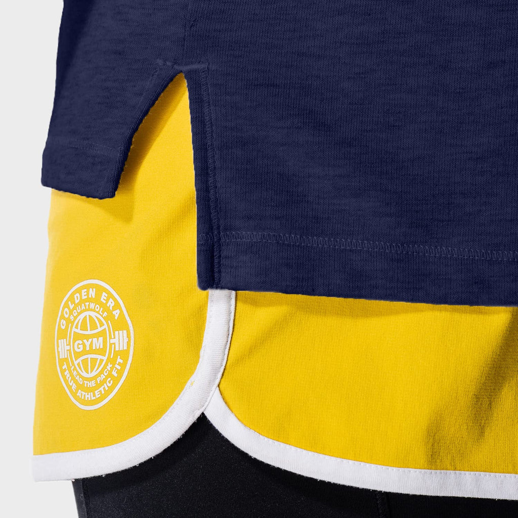 Be Part of the Pack! SQUATWOLF - Golden Era - Raw Edge Sleeveless Hoodie - Never Give Up Fit & Healthy