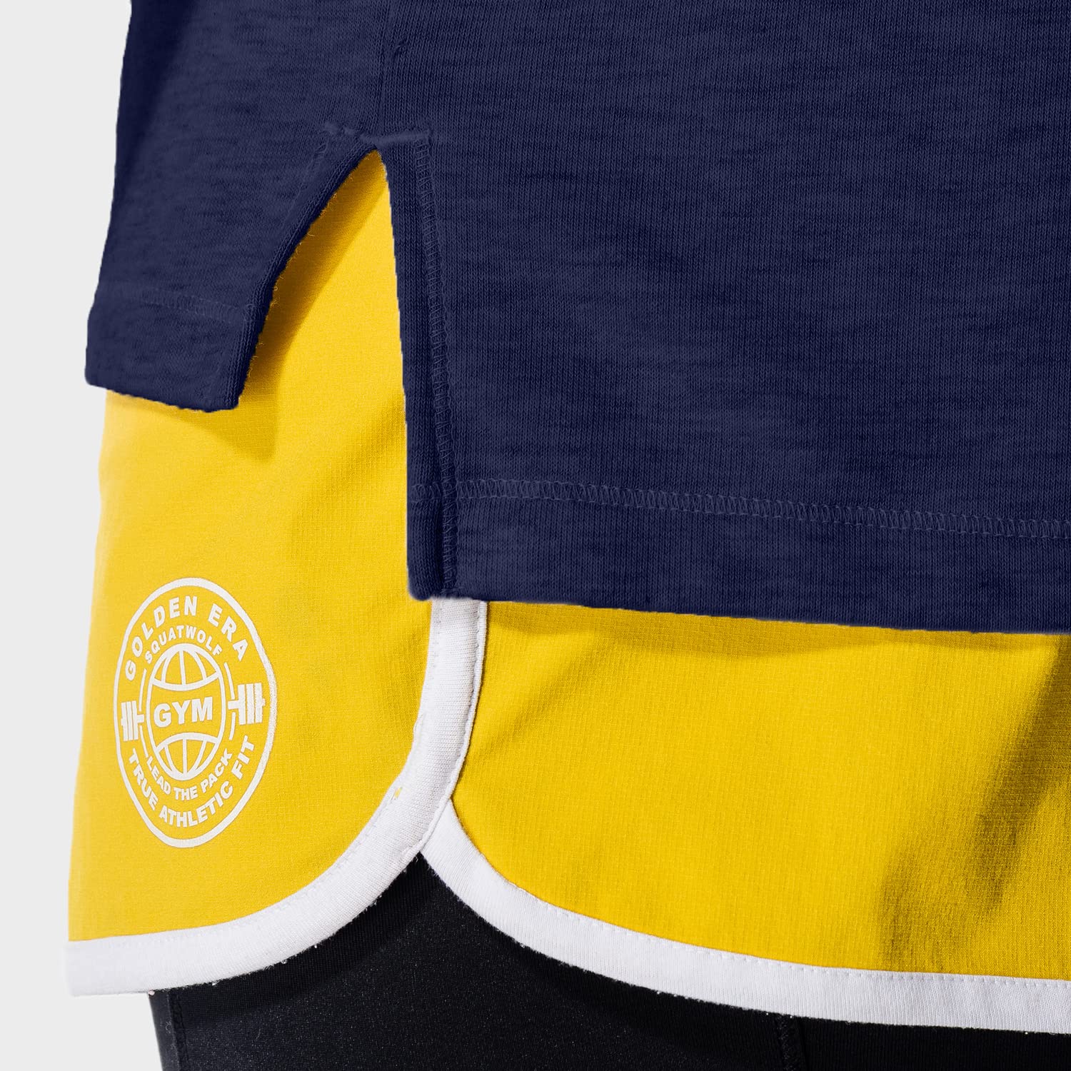 Be Part of the Pack! SQUATWOLF - Golden Era - Raw Edge Sleeveless Hoodie - Never Give Up Fit & Healthy