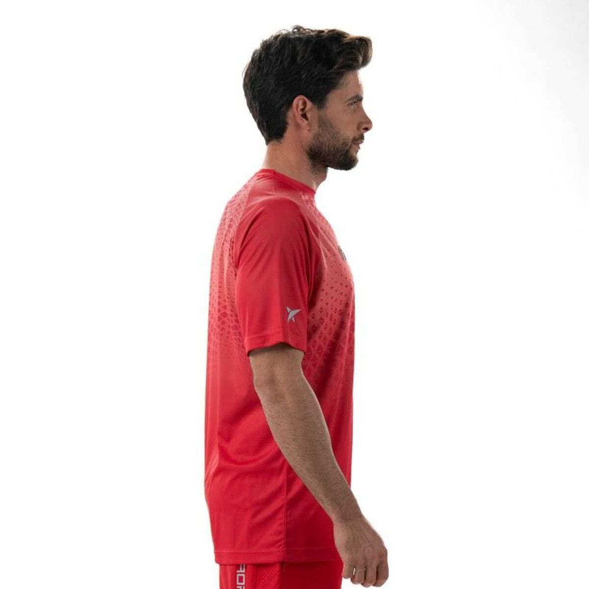 Men’s Short Sleeve T-Shirt Drop Shot Benara Orange Padel - Never Give Up Fit & Healthy