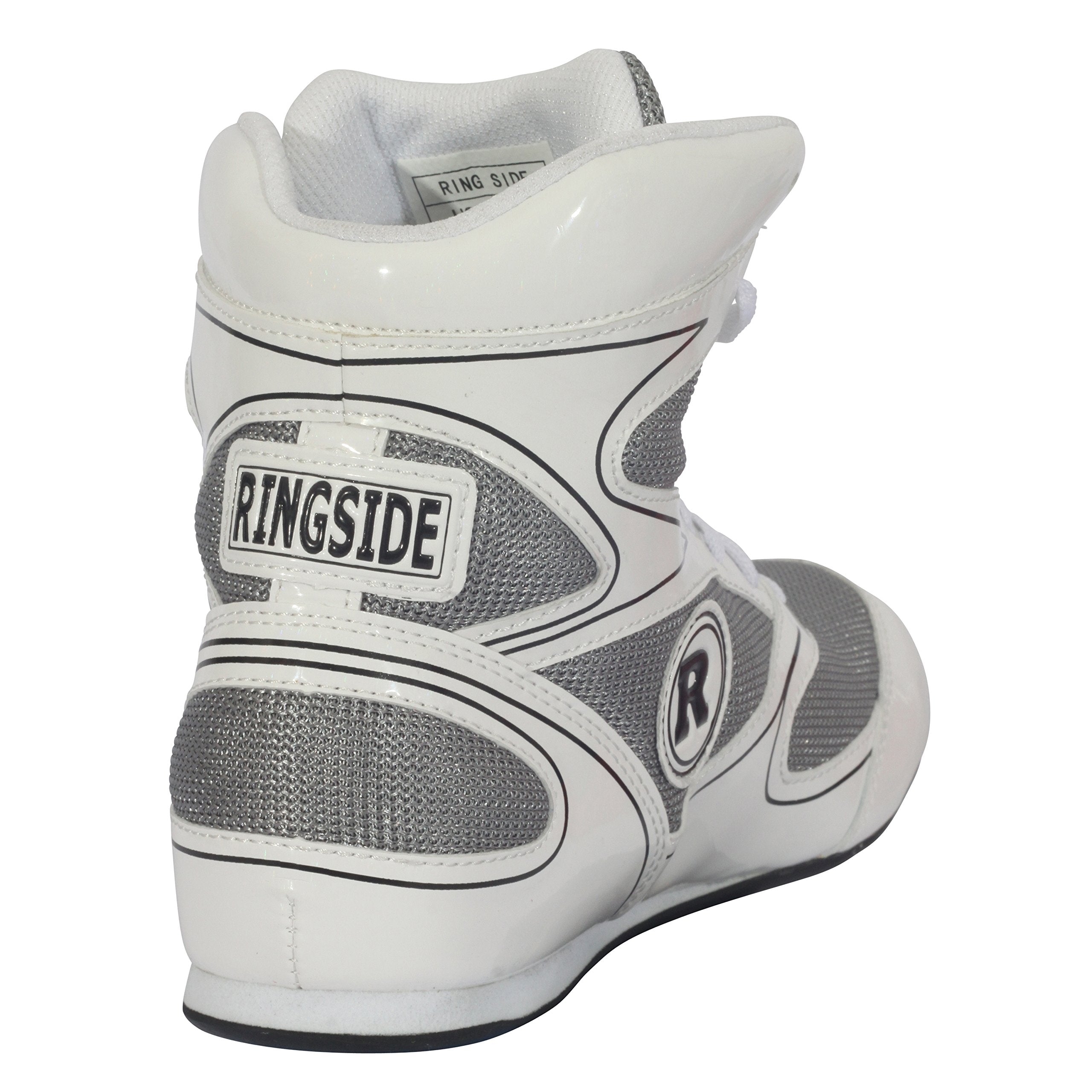 Ringside Diablo Boxing Shoes, Synthetic Leather Shoes for Men and Women, Lightweight, Low-Top Ankle Shoes for Boxing, Wrestling, Workout, Training, and Competition, Available in Different Sizes (2-13) - Never Give Up Fit & Healthy