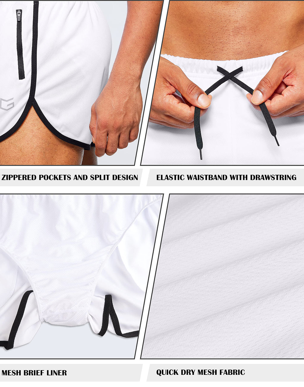 mens Running Shorts Shorts - Never Give Up Fit & Healthy