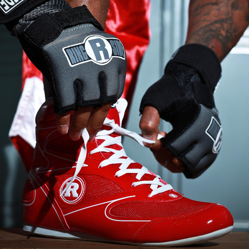 Ringside Diablo Boxing Shoes, Synthetic Leather Shoes for Men and Women, Lightweight, Low-Top Ankle Shoes for Boxing, Wrestling, Workout, Training, and Competition, Available in Different Sizes (2-13) - Never Give Up Fit & Healthy