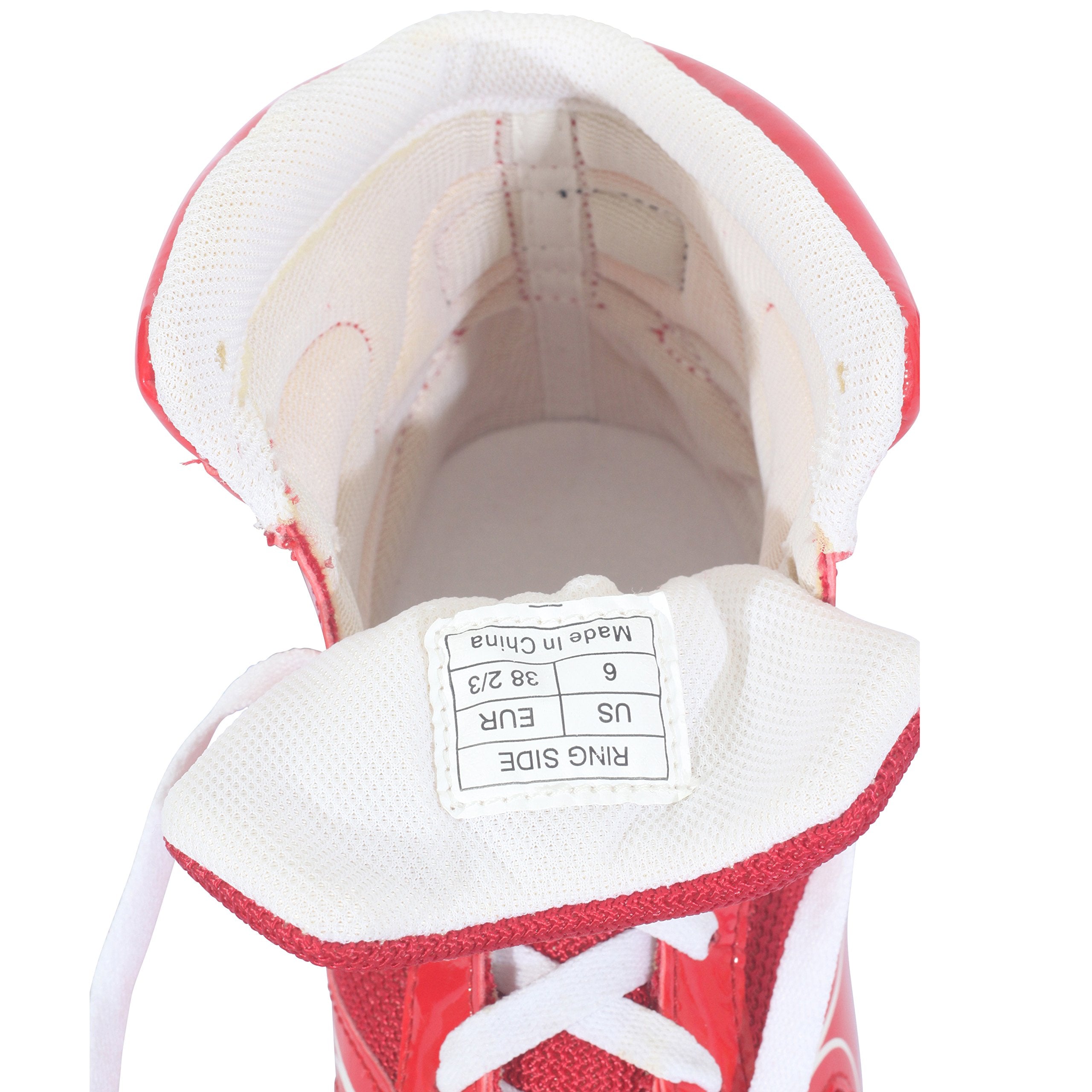 Ringside Diablo Boxing Shoes, Synthetic Leather Shoes for Men and Women, Lightweight, Low-Top Ankle Shoes for Boxing, Wrestling, Workout, Training, and Competition, Available in Different Sizes (2-13) - Never Give Up Fit & Healthy