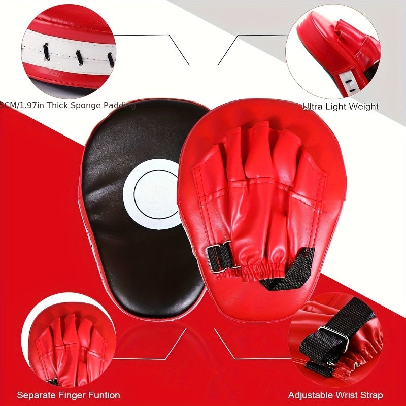 Curved Boxing Pads Set for Martial Arts (4PCS) - Never Give Up Fit & Healthy
