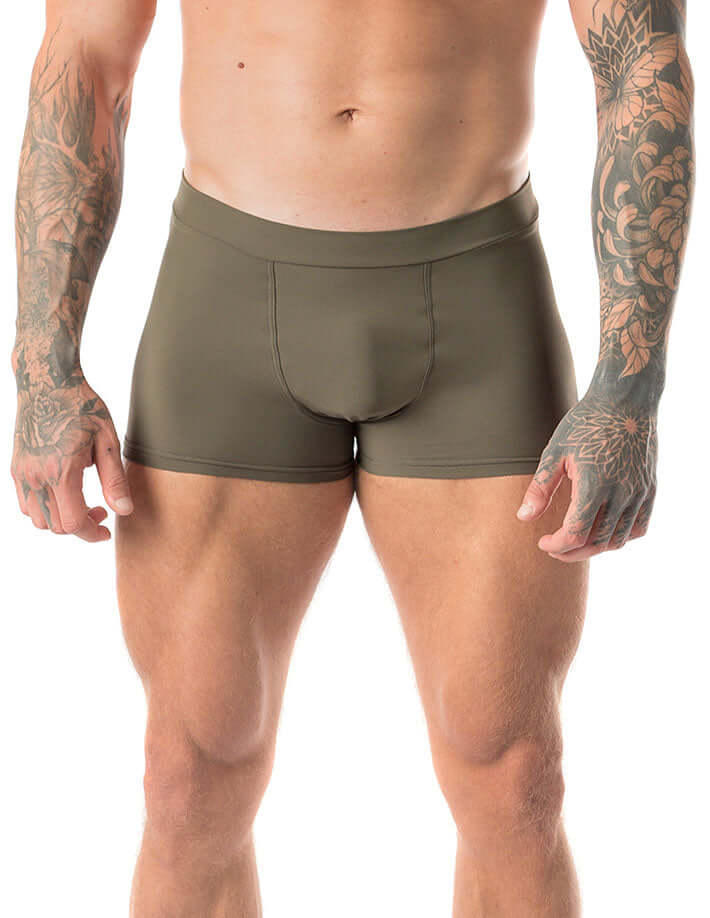 Mike Men’s Bikram Yoga Shorts – Seamless Fit, Heat-Ready Comfort & 4-Way Stretch - Never Give Up Fit & Healthy