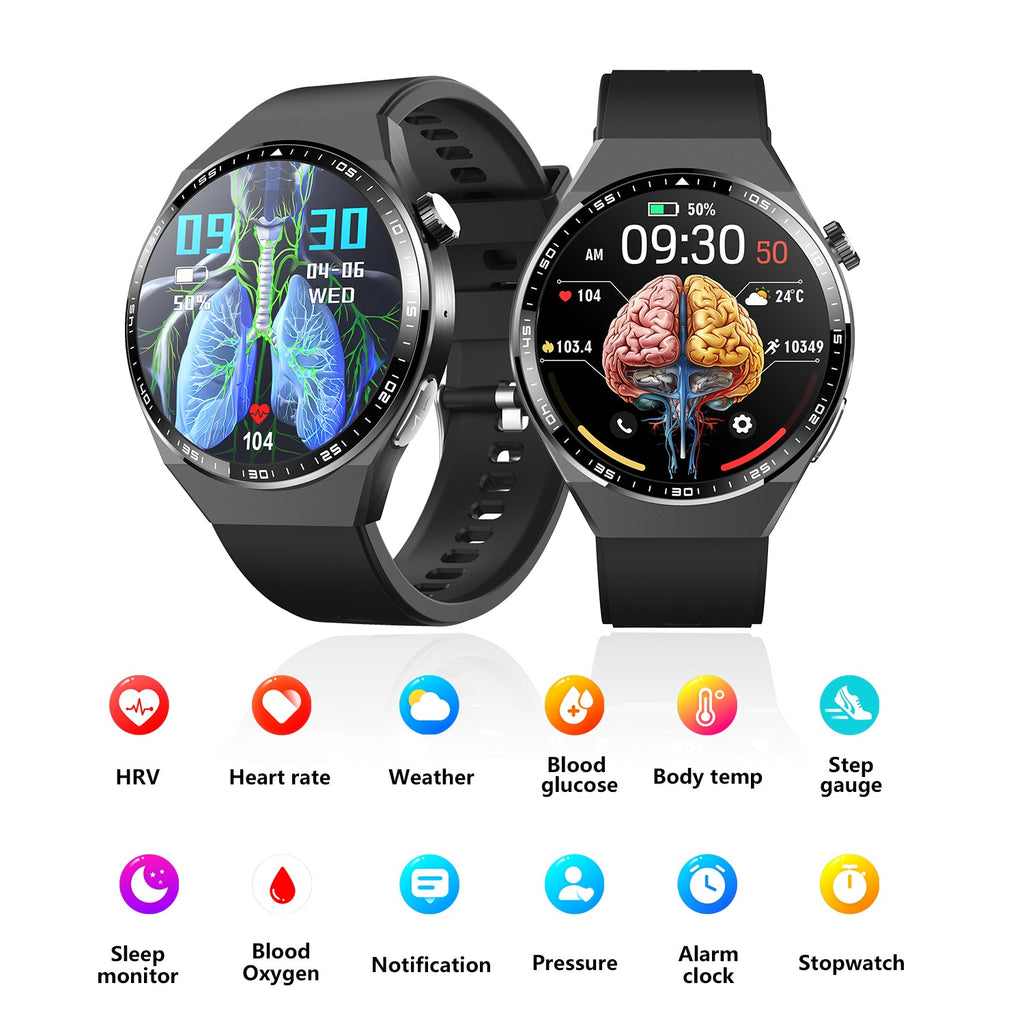 2025 New Accurate Measure ECG+PPG Smart Watch Men Full Touch Screen Sport Fitness Watches Bluetooth For Android ios Smartwatch - Never Give Up Fit & Healthy