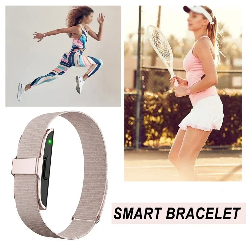 NNEOBA Smart Bracelet with 24/7 Heart Rate Rose Gold
