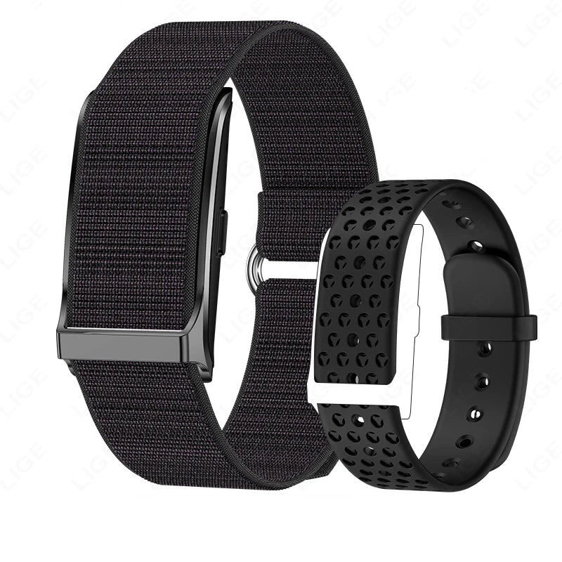 NNEOBA No-Screen Smart Fitness Band Black - Never Give Up Fit & Healthy