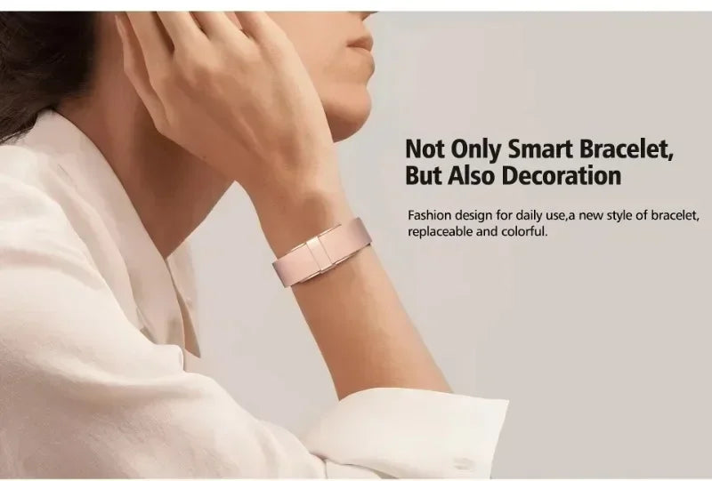 NNEOBA Smart Bracelet with 24/7 Heart Rate Rose Gold
