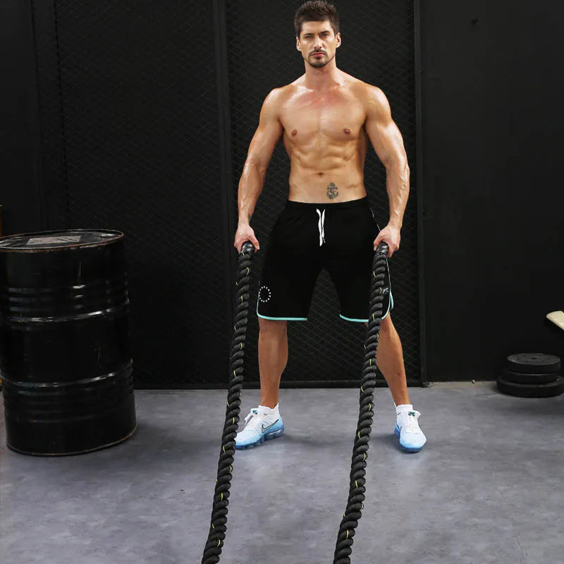 Heavy Weighted Jump Rope – 3m Training Rope for Strength, Agility & Fat Burn - Never Give Up Fit & Healthy