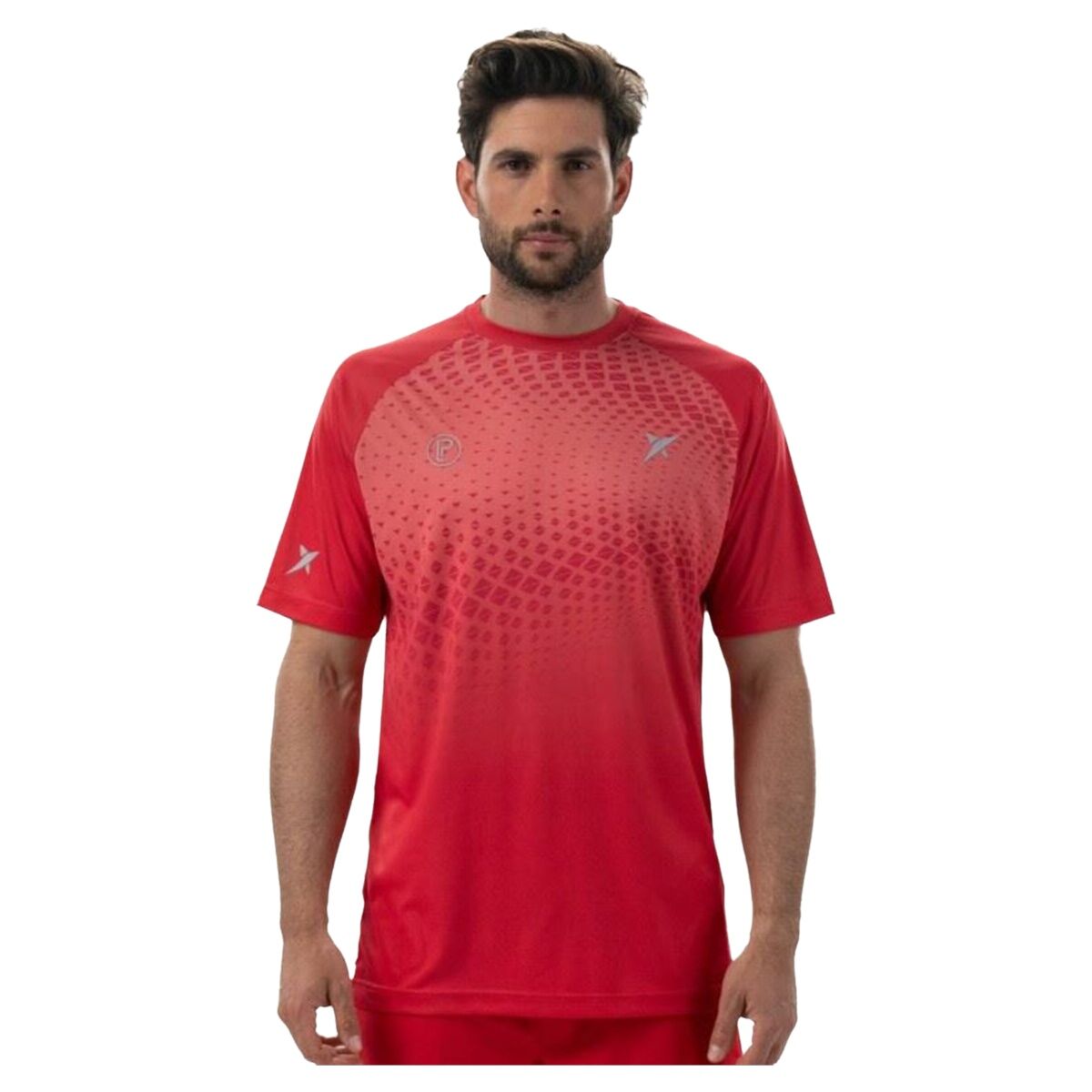 Men’s Short Sleeve T-Shirt Drop Shot Benara Orange Padel - Never Give Up Fit & Healthy