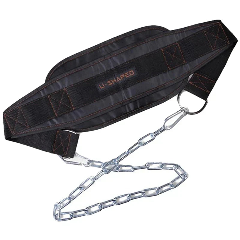 NNEOBA Thick Neoprene Weight Lifting Belt with Chain