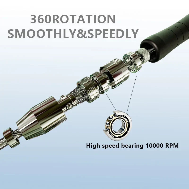 Professional Speed Jump Rope for Gym Fitness - Never Give Up Fit & Healthy