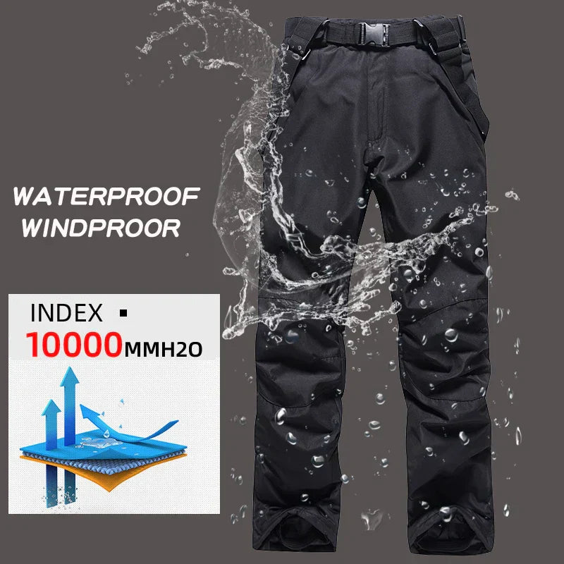 NNEOBA Men’s Ski Suit: Waterproof Windproof Snowboard Jacket - Never Give Up Fit & Healthy