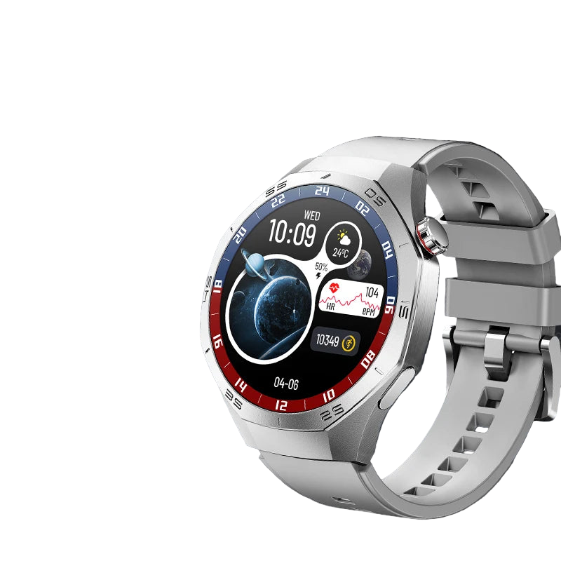 NNEOBA Fitness Sports Smartwatch Silver - Never Give Up Fit & Healthy