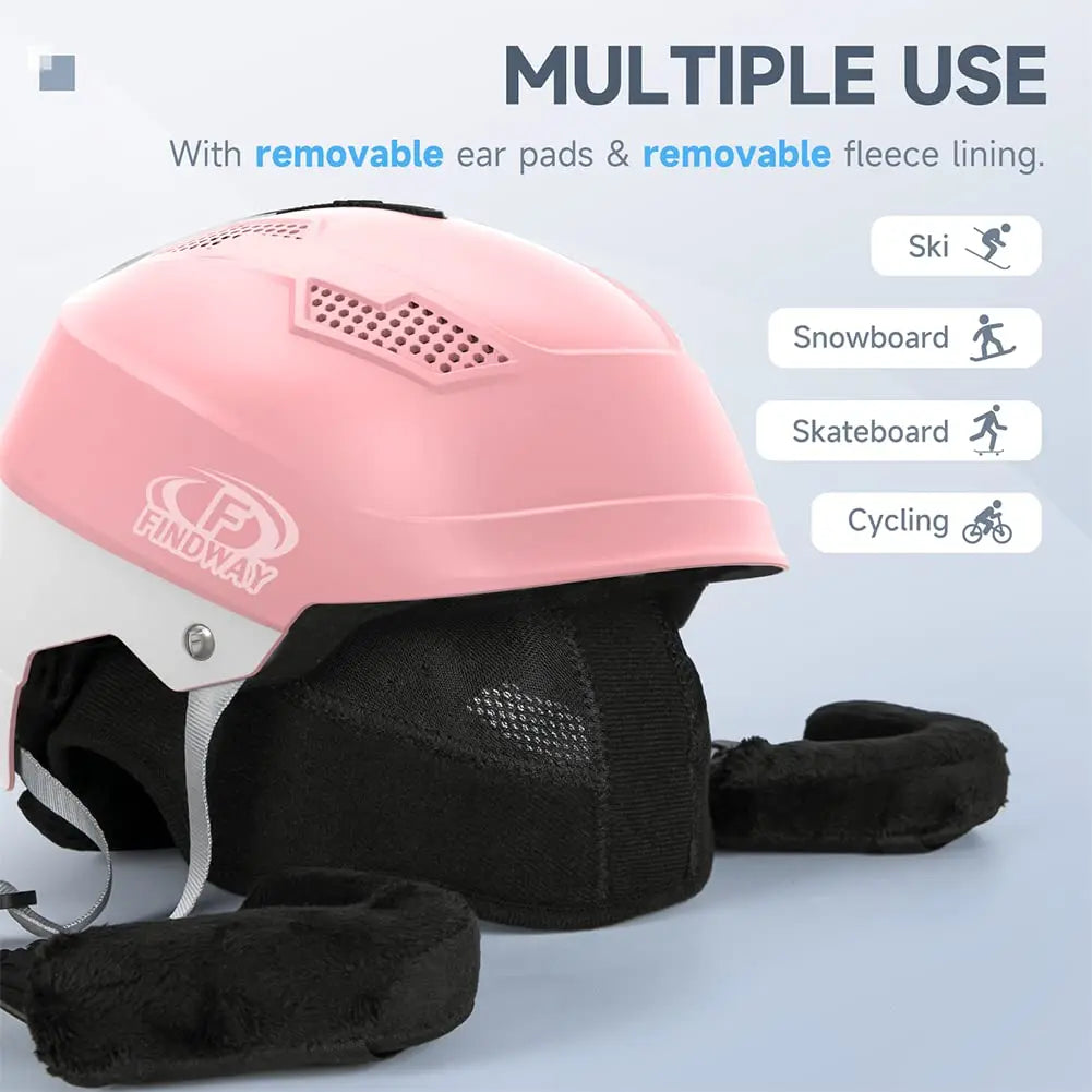 Ski Helmet Goggle Compatible Snowboard Helmet - Never Give Up Fit & Healthy