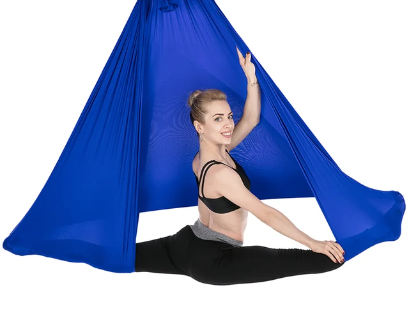 NNEOBA Elastic Aerial Yoga Hammock – Deep Stretch, Stress Relief & Full-Body Support - Never Give Up Fit & Healthy