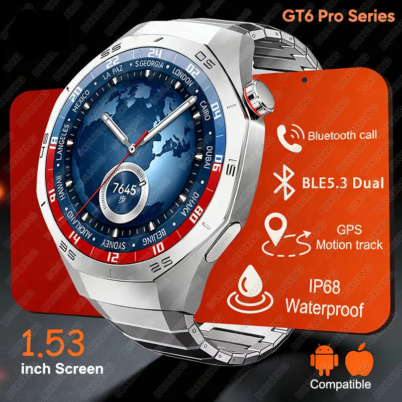 NNEOBA Fitness Sports Smartwatch Silver - Never Give Up Fit & Healthy