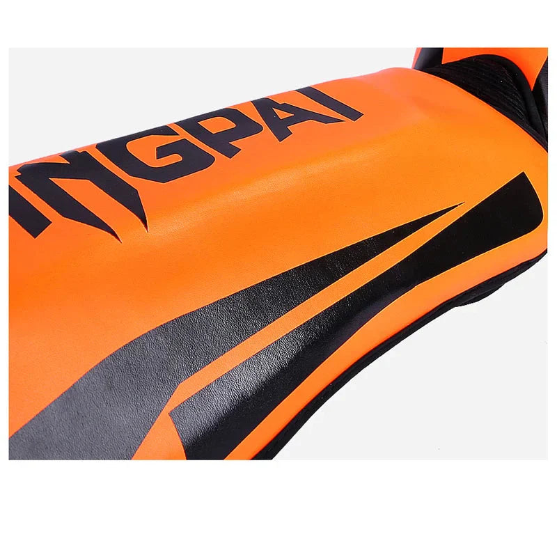 Mixed Martial Arts Shin Guards Protection Pads Orange - Never Give Up Fit & Healthy