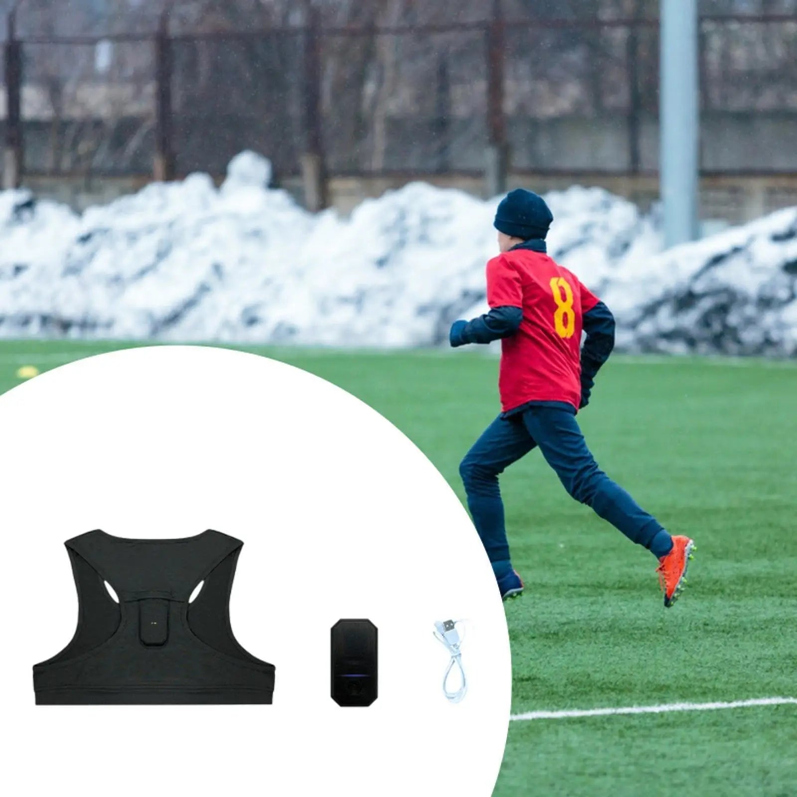 NNEOBA Soccer Tracker Vest – Lightweight, App-Controlled & Built for Performance - Never Give Up Fit & Healthy