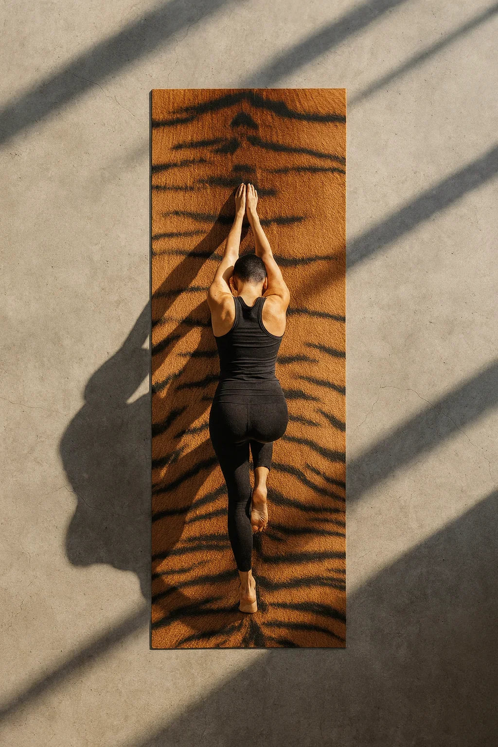 Tiger Stripe Non-Toxic Yoga Mat – Bold Design, Earth-Friendly | Yune