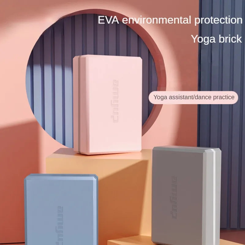 Yoga Bolster Cushion & Gym Block Set (Pink) - Never Give Up Fit & Healthy