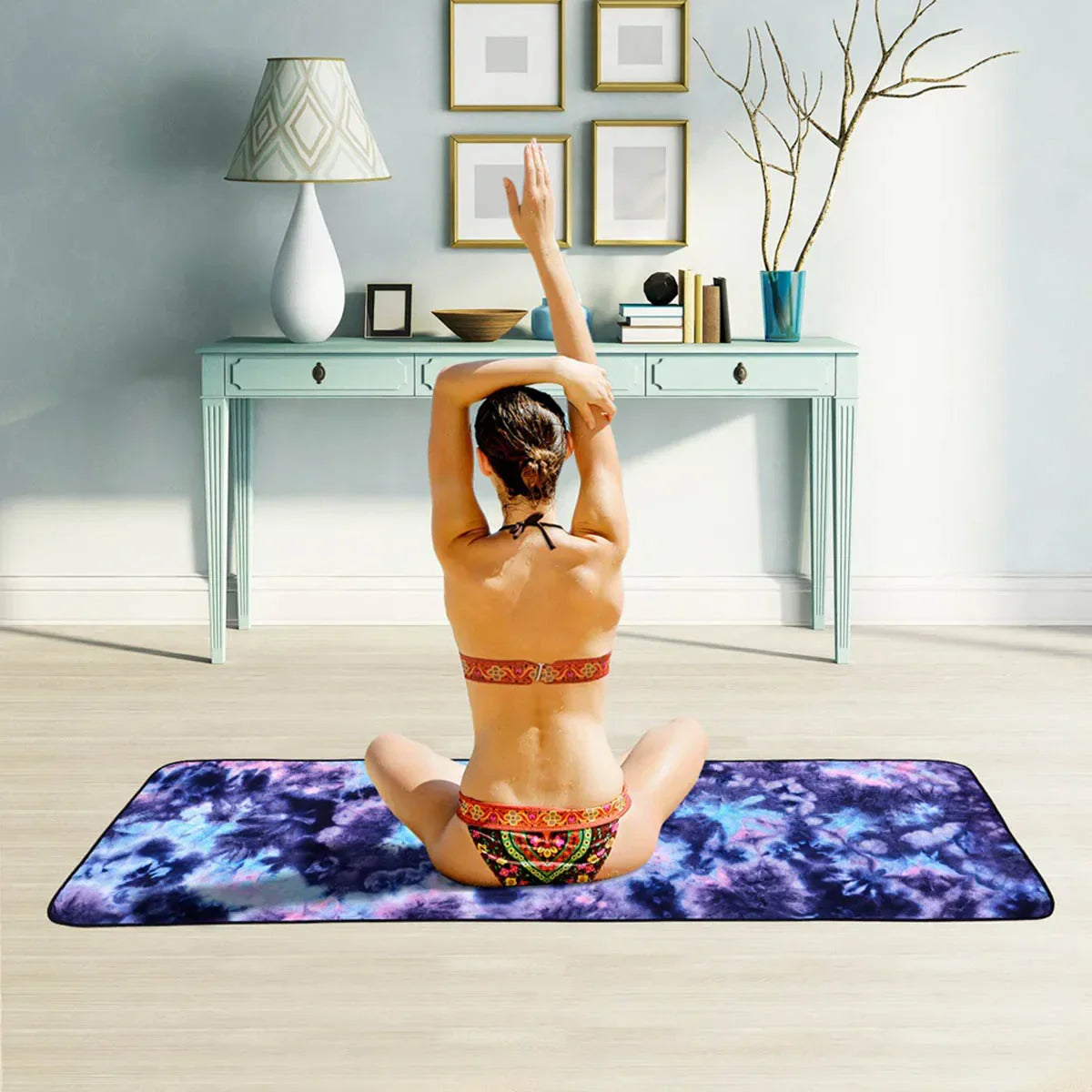 Non-Slip Yoga Towel for Gym - Never Give Up Fit & Healthy