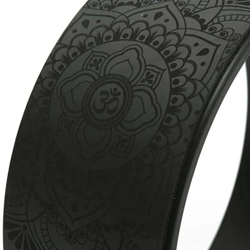 NNEOBA Mandala Yoga Wheel – Deep Stretch, Back Relief & Flexibility Enhancer - Never Give Up Fit & Healthy