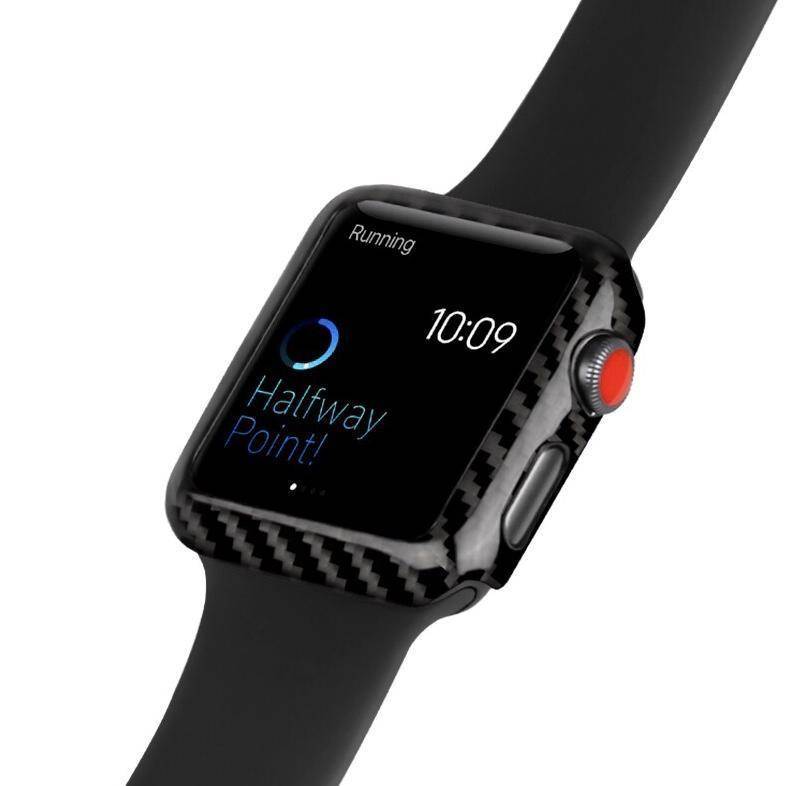 Real Twill Carbon Fiber Apple Watch Case – Ultra-Light, Sleek & Impact-Ready - Never Give Up Fit & Healthy