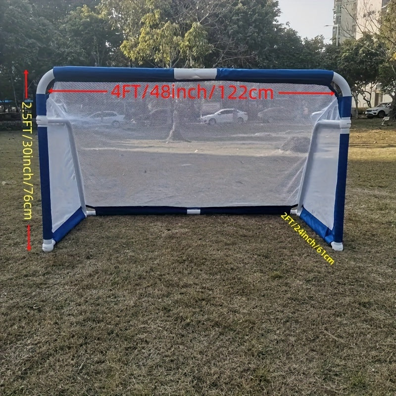 Aluminum Alloy Portable Folding Soccer Goal – Compact, Durable & Built for Home Training - Never Give Up Fit & Healthy