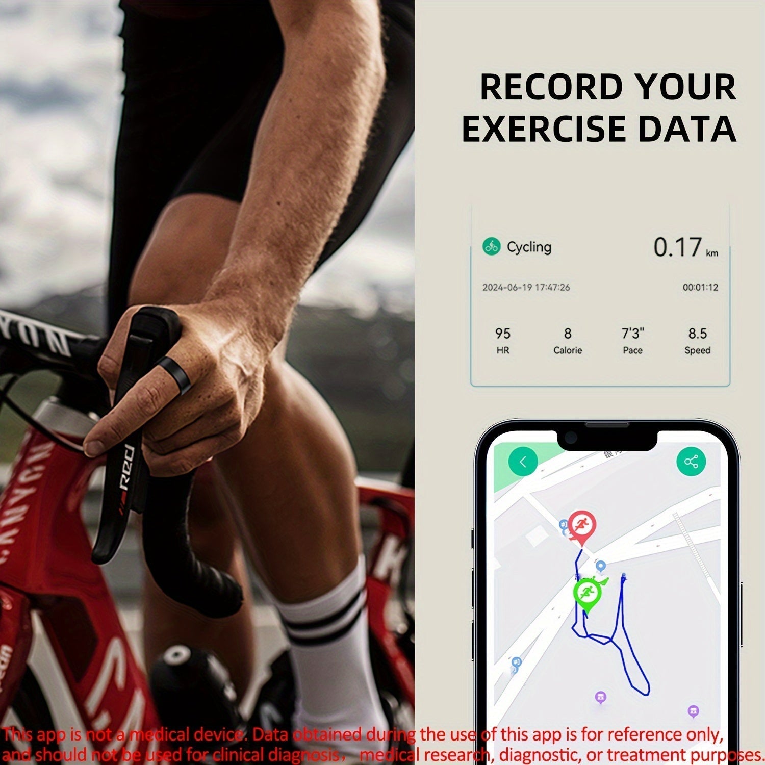 Smart Fitness Ring with Charging Case - Gold - Never Give Up Fit & Healthy