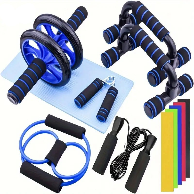 Abdominal Fitness Wheel Set Home Training (12pcs) - Never Give Up Fit & Healthy