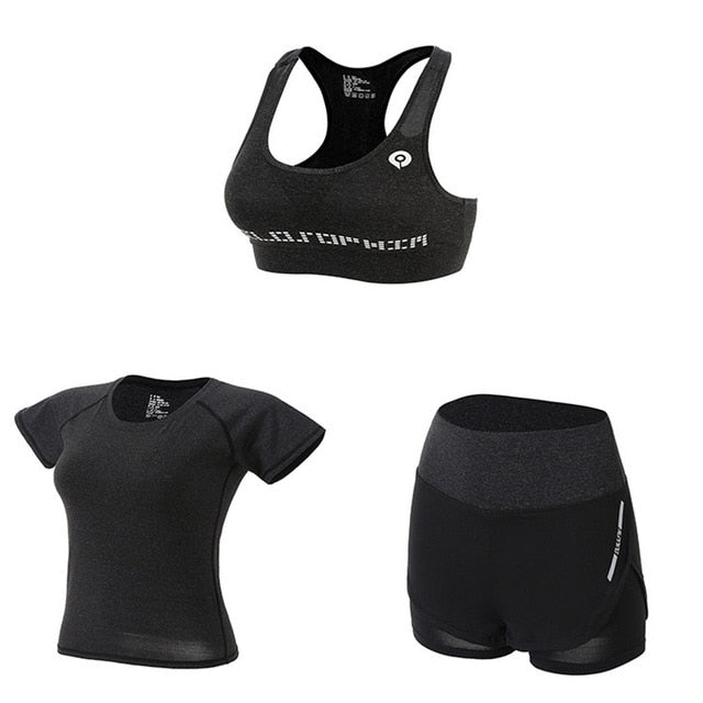 5-Piece Women's Yoga & Fitness Set – Quick-Dry, Compressed & Built for Performance - Never Give Up Fit & Healthy